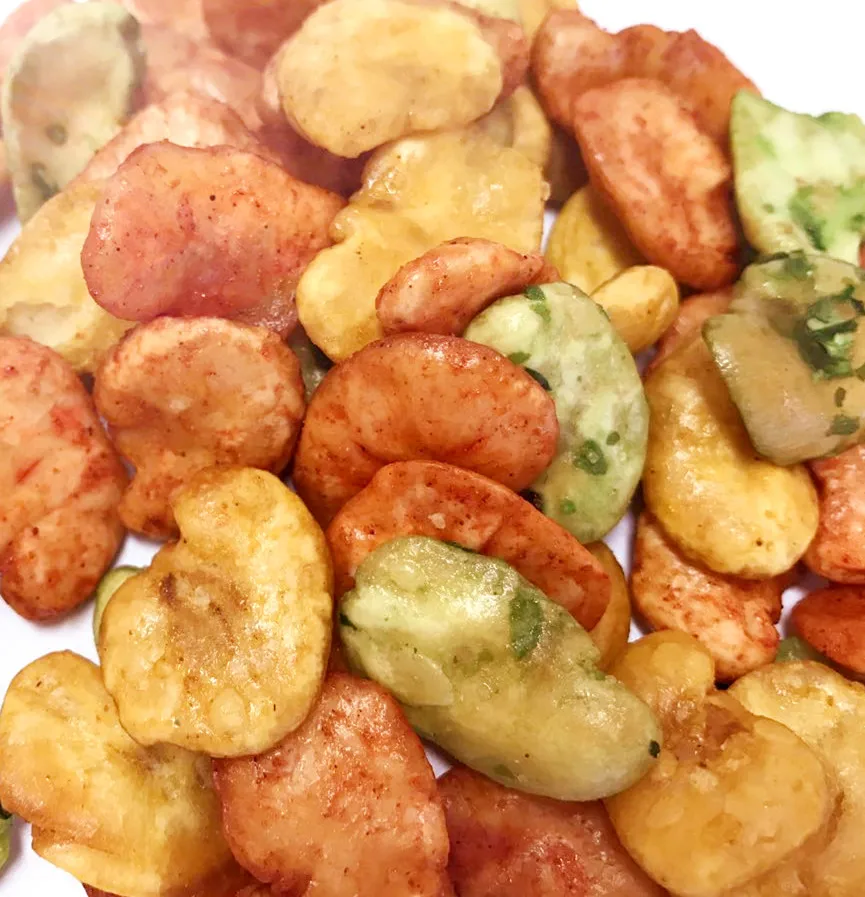 Halal spicy broad bean chips wholesale fava bean snacks hot hot