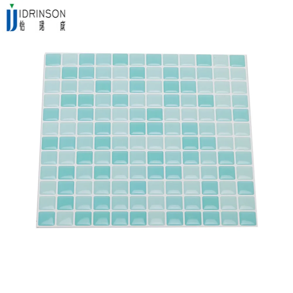 IDRINSON 3D обои ПВХ + эпоксидная смола декор, мозаика wall art стикер эффект плитки