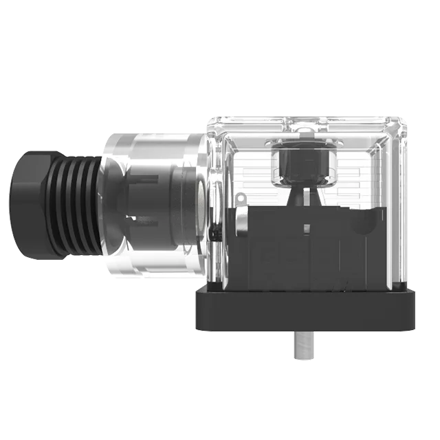 Waterproof IP67 A type field wirable valve connector in PG11 cable gland