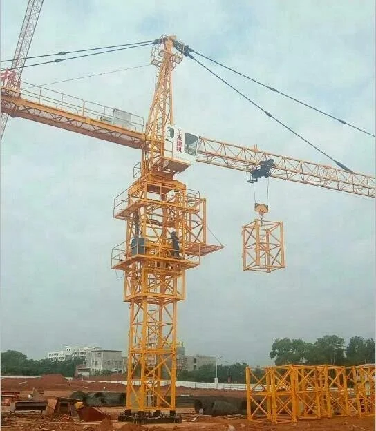
10tons 60m jib tower crane QTZ125-6018 tower crane with good price 