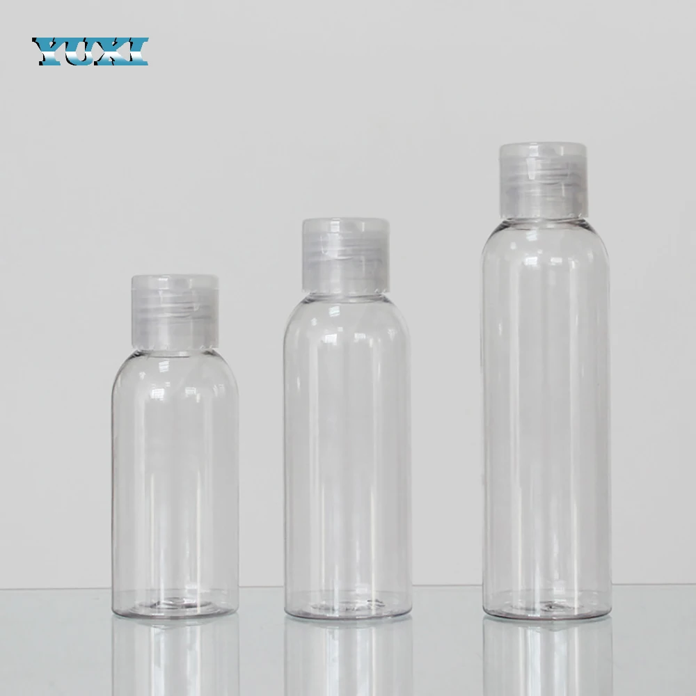 100 ml 100ml small clear plastic bottle with long nozzle