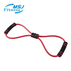 MSJ Fitness wholesale 8 shape latex exercise pull up resistance band set enhance strength