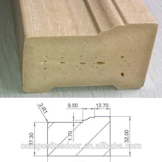 USA standard WPC PVC door frame brick mould