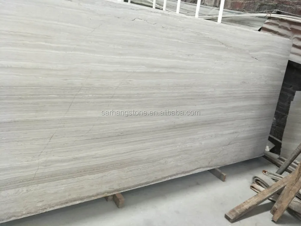 
Wholesale Natural Chinese Grey Wood Grain Marble For Home Decoration 