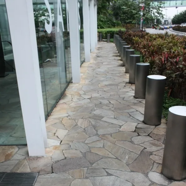 
Japanese style yellow slate decorative flooring stone garden floor stone slate price m2 