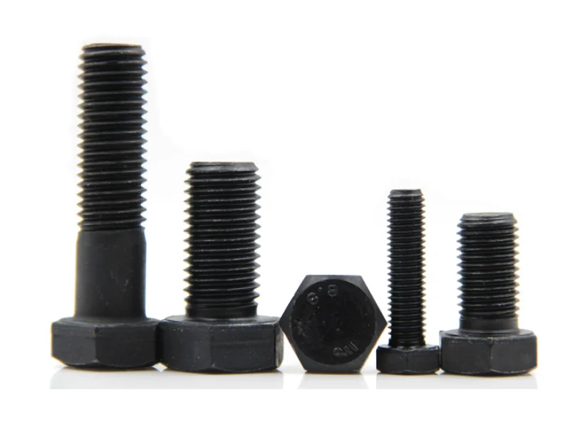 
High tensile strength black color M30 hex bolt 8.8 din 933 
