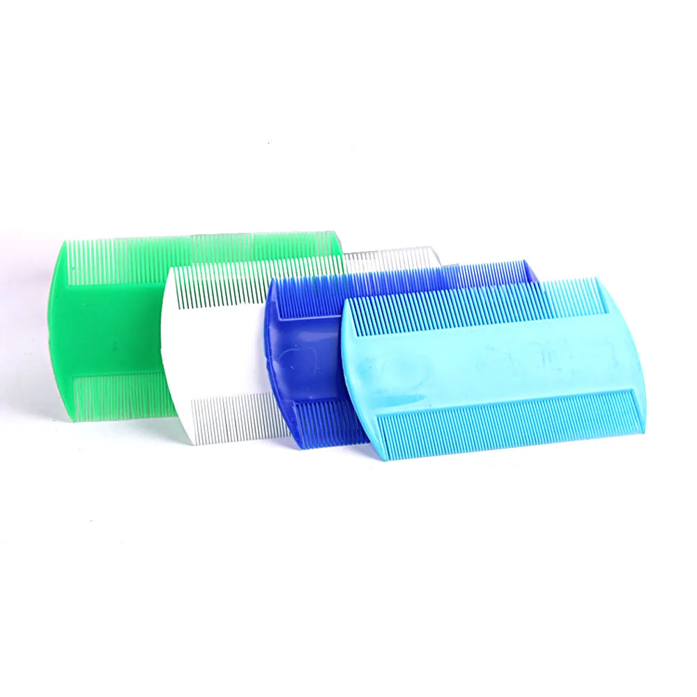 
Plastic Different Color Lice Flea Nit Pet Hair Combs Fine Double Sided Tooth 