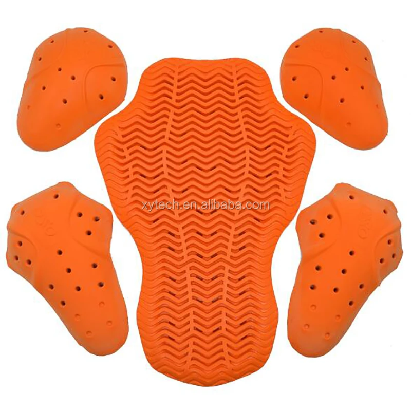 5pcs/Set Motocross Motorcycle Jacket Insert Armors Protective Gear Back Pads Knee/Elbow Pads Shoulder Guard