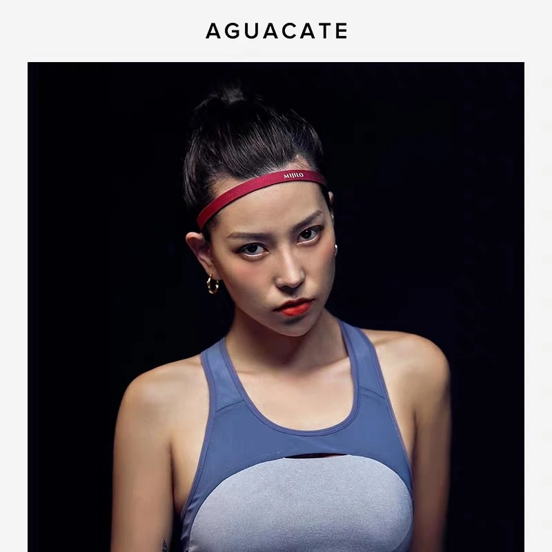 
Wholesale Elastic headband Yoga Headband anti-slip silicone sports sweatband 