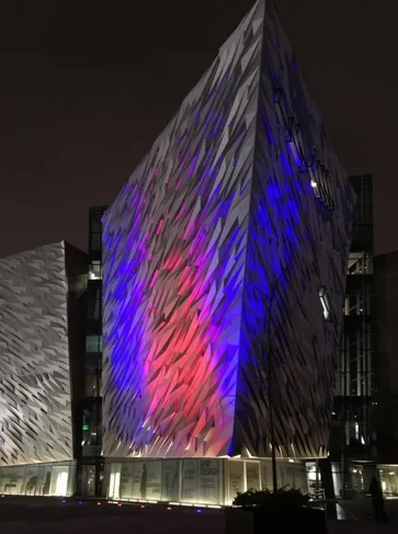 Dmx Rgb Led Lamp Ground Spot Led 60w Led Inground Lights for Titanic Belfast