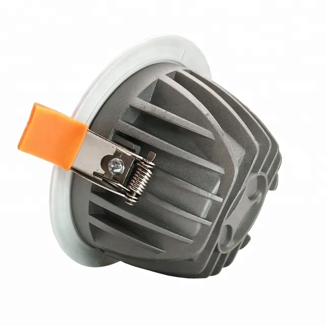 Circular COB Led Downlight 30W Adjustable Kit Shell Free Sample Hotel Downlight Undecorated Embedded Downlight