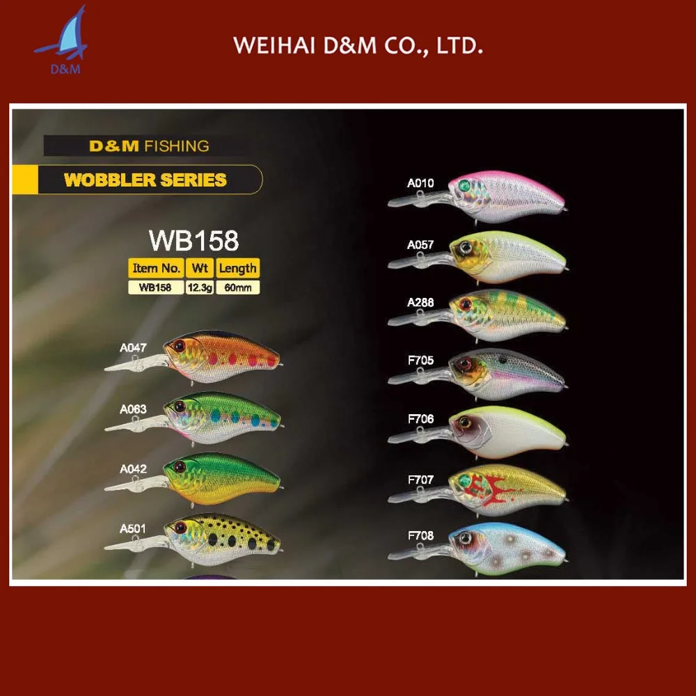 ABS plastic fishing lures with 3D Holographic eyes for saltwater fishing lures crankbait