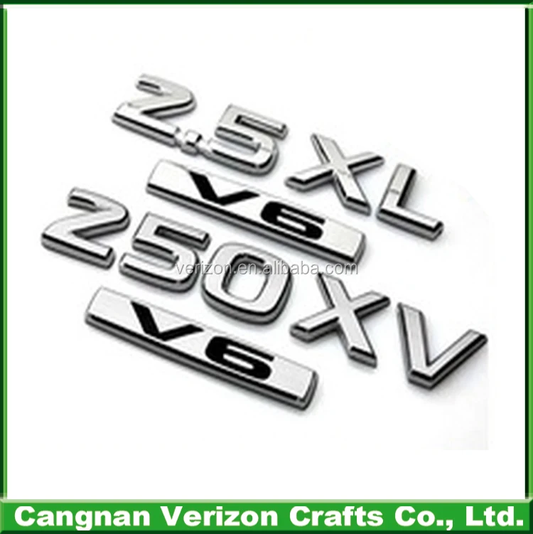 Custom ABS car badges and Chrome auto emblems, Customized emblems car badge logo
