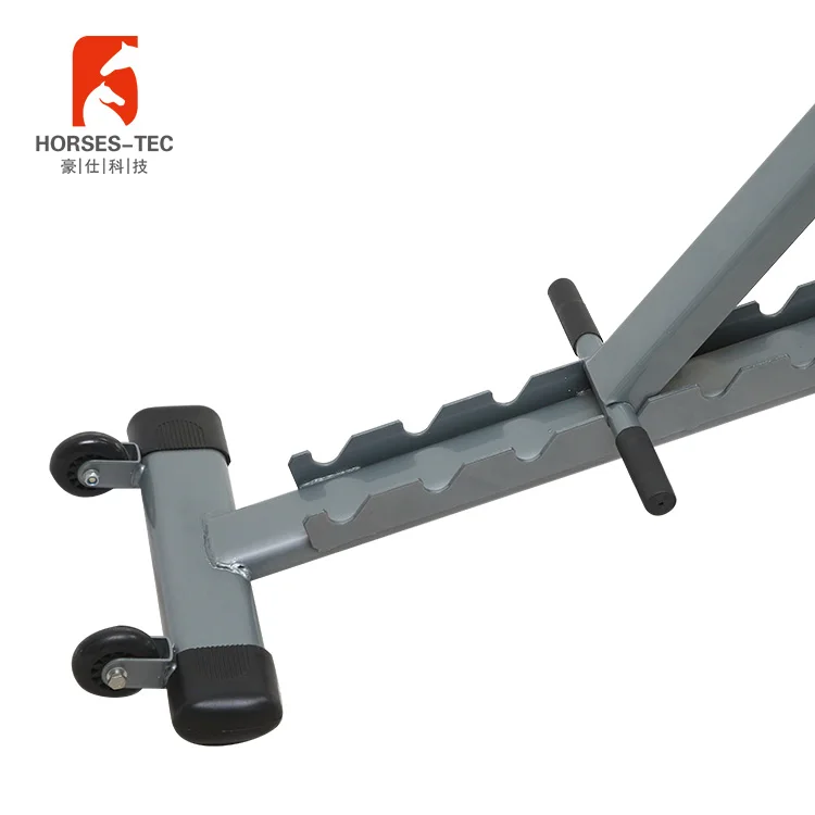Folding bodybuilding machine lifting weight bench gym