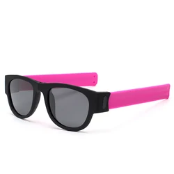 Merry Christmas Promotional gift Folding Sunglasses Polarized Unisex  Fold Shades Colorful  Sunglasses Free Sample
