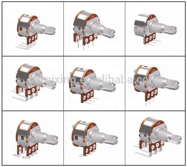 WH148 Rotary 10k Dimming potentiometer with switch Single potentiometer double potentiometer B1KB2KB5KB10KB20KB50KB100K