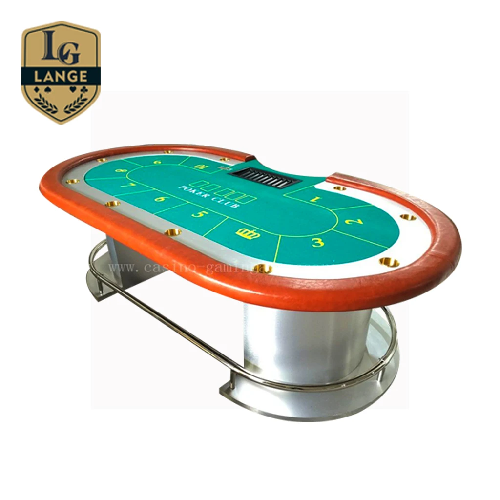 Casino Texas Poker Table Deluxe Wood Used 9 Person Poker Table