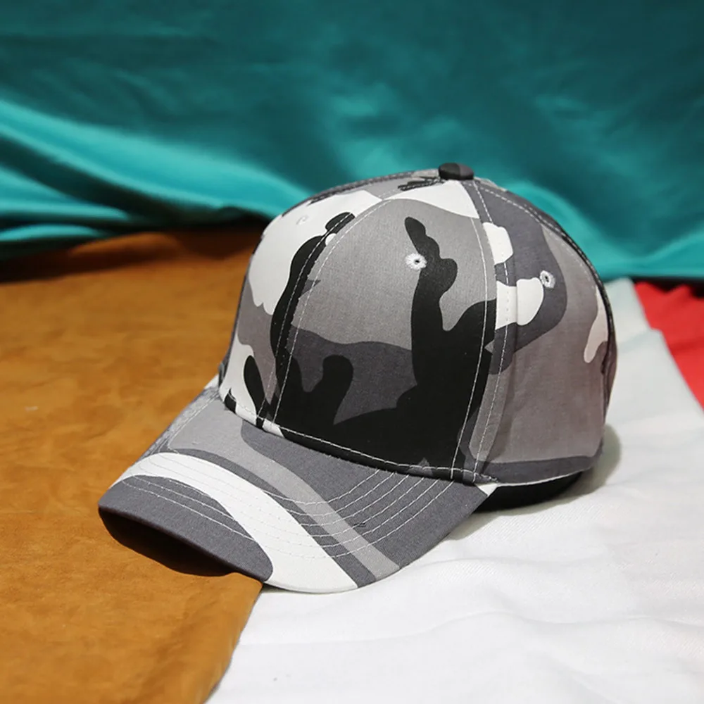 Оптовая продажа, камуфляжная шапка, хлопковая саржевая Базовая стильная бейсбольная спортивная шапка