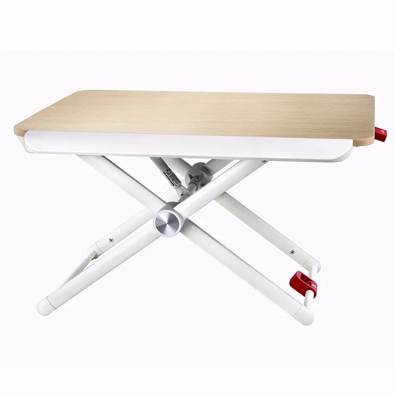 Adjustable Height White Home Customized Lightweight Foldable Laptop Table Japanese Standard Size Computer Office Sit Stand Desk