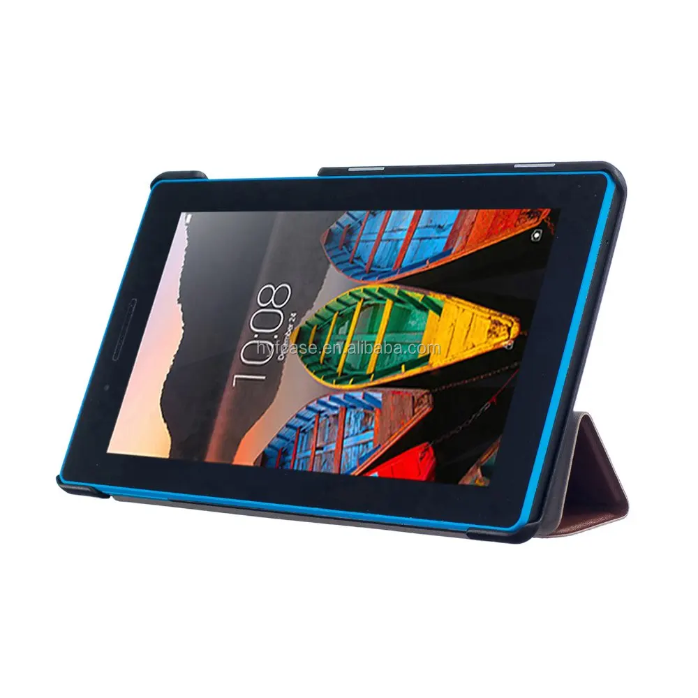 
Plastic Tablet Case for Lenovo, Three Fold Flip Leather for Lenovo Tab3 7.0 710F 