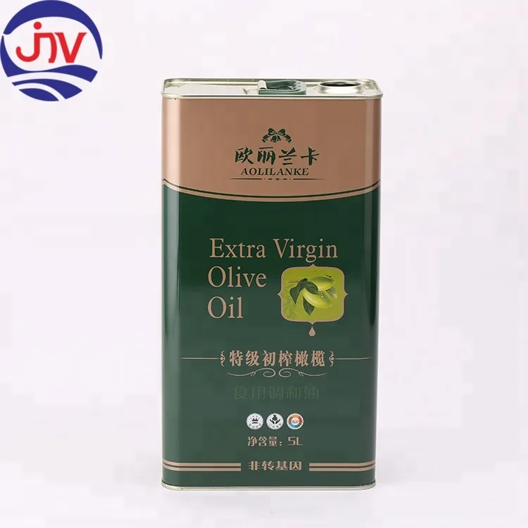 Печать на заказ, 5 литров, оливковое масло первого холодного отжима, банка для хранения 5л, металлическая жестяная упаковка