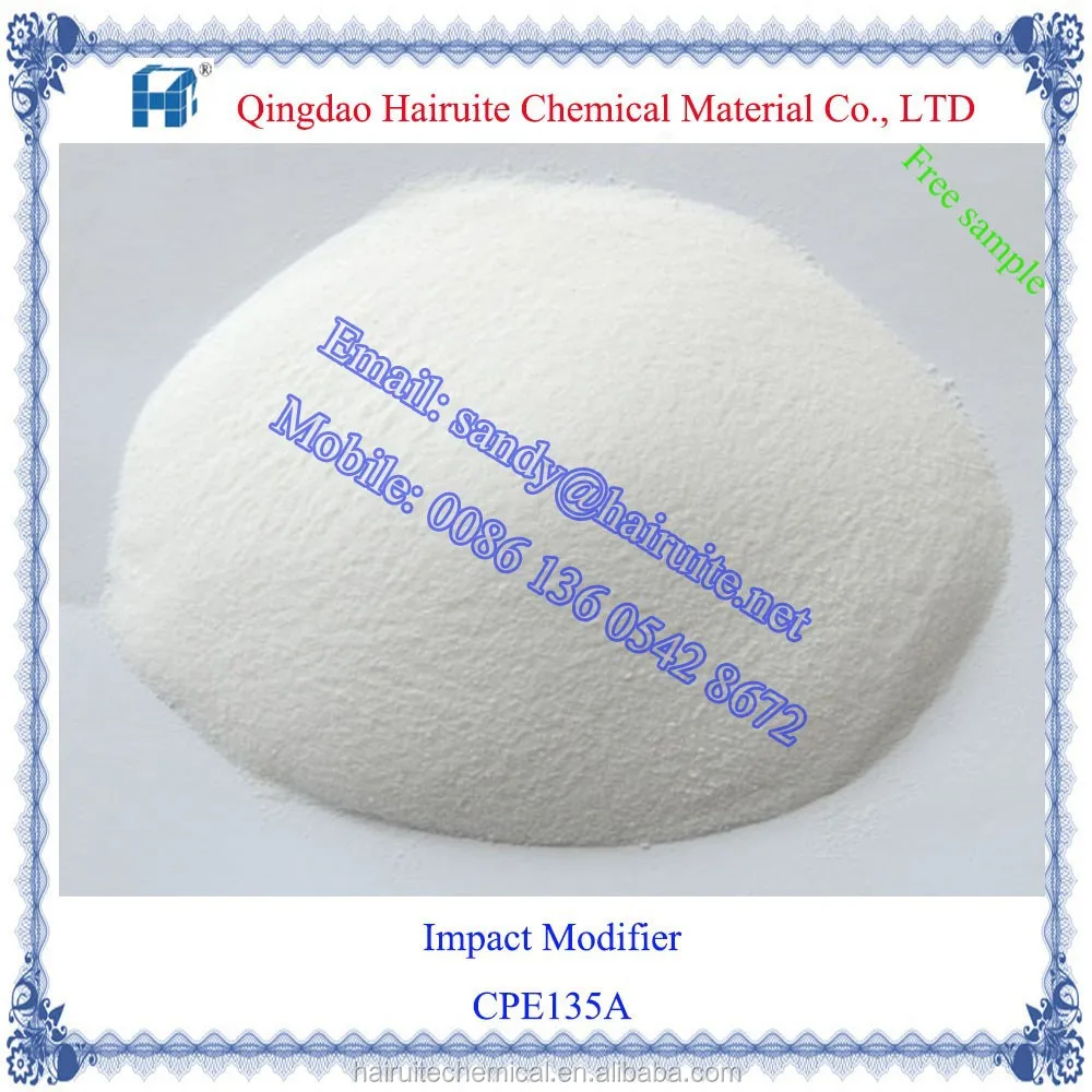 Chlorinated Polyethylene CPE 135A impact modifier, PVC additives