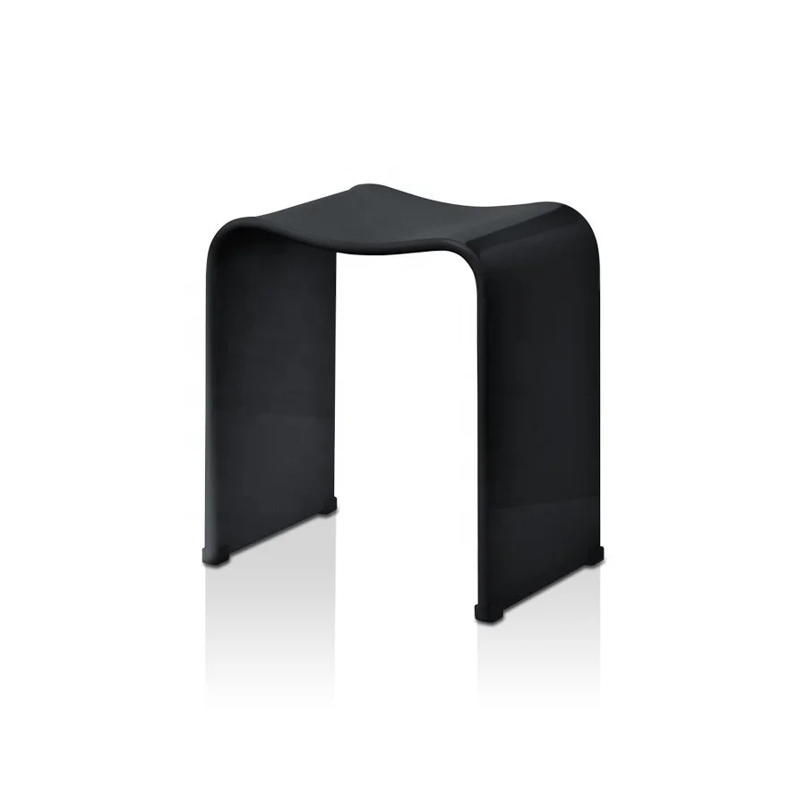 Лидер продаж, белая/черная U-образная мебель для ванной, акриловый стул для душа