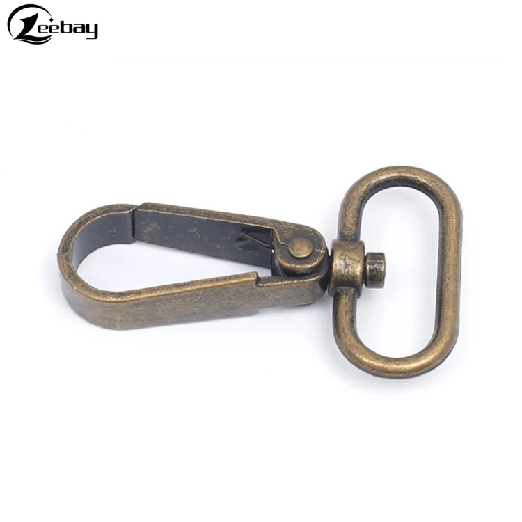 Antique brass swivel lobster clasp metal snap buckle hook