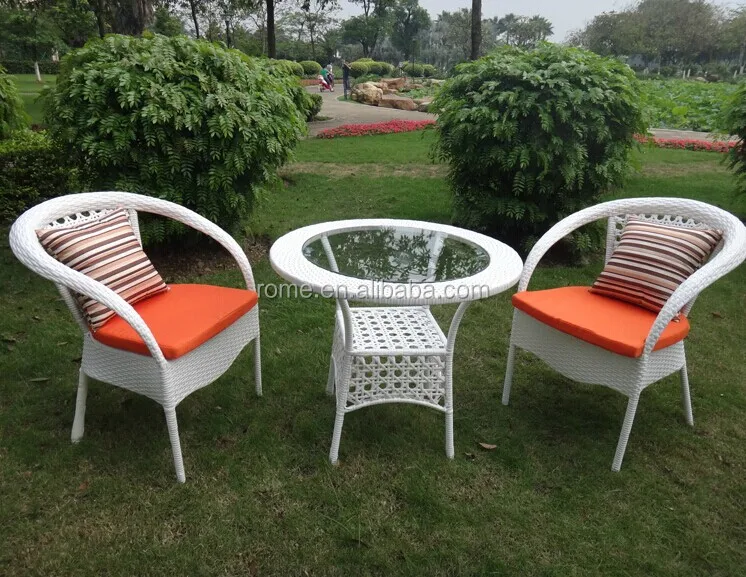 
wicker rattan coffee table and chair/ patio tea set/ bistro set 