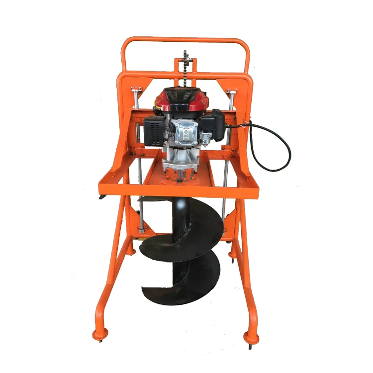 Gasoline post hole digger earth auger