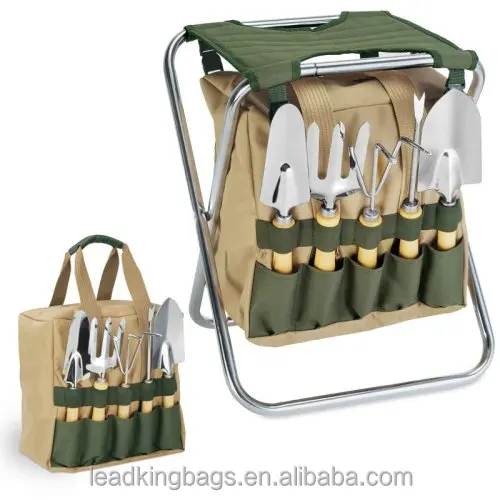 Время пикника 5 шт. съемная сумка-тоут и Складное Сиденье Набор садовых сумок для