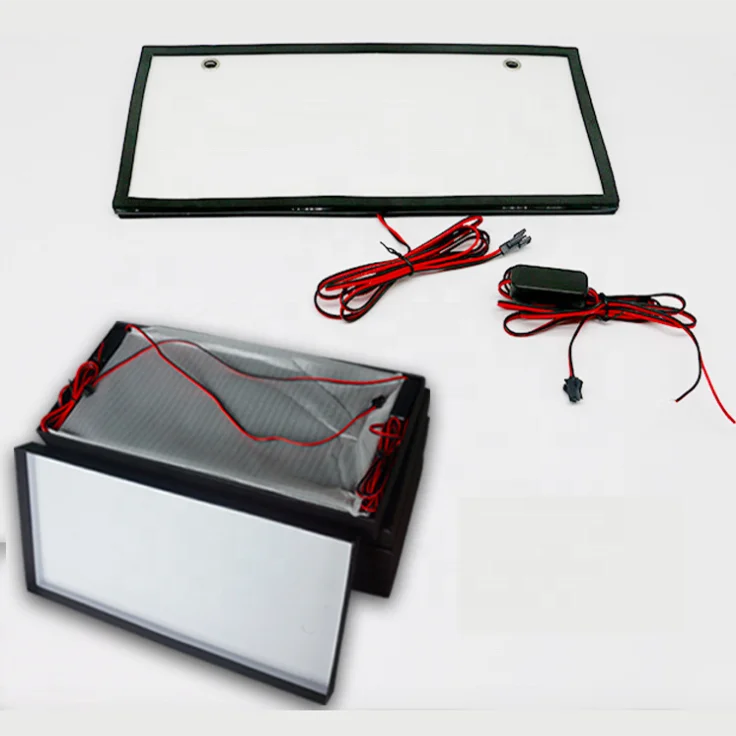 DC12V illuminated backlit car license number plate 308 x 152mm