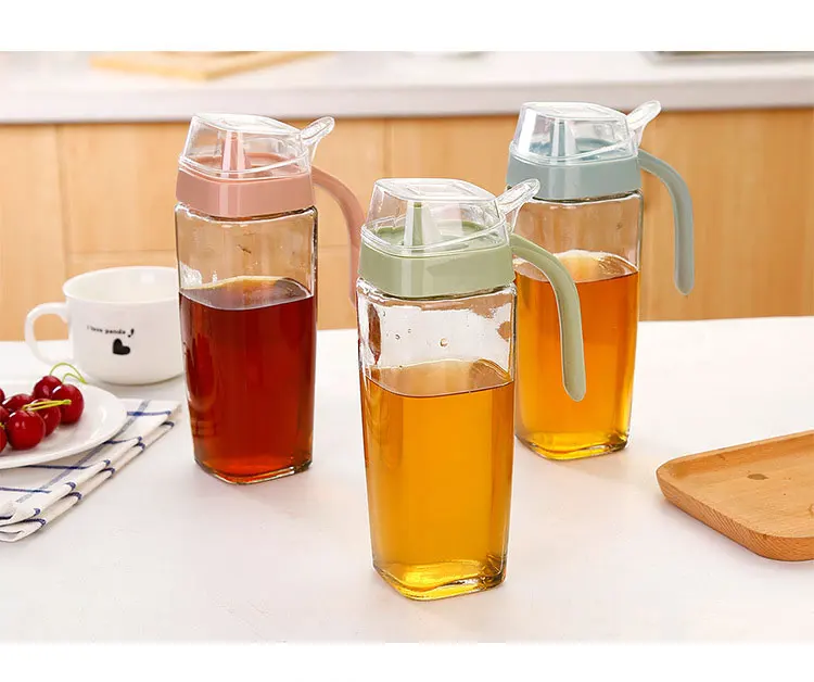 Glass oil bottle sesame oil bottle, glass oil and vinegar bottle,cooking oil glass can