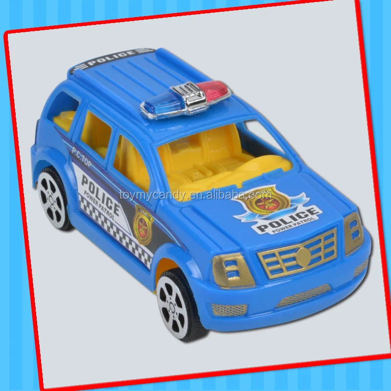Popular plastic toy candy of small car toys with candy inside 2017 promotion toys for boy