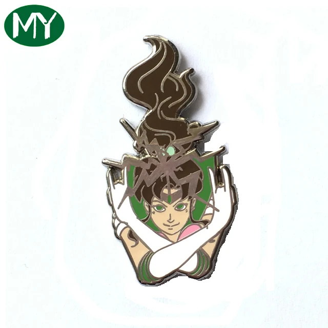 Wholesale Custom Cartoon Engrave Metal Pins Custom Made Hard Enamel Lapel Pin