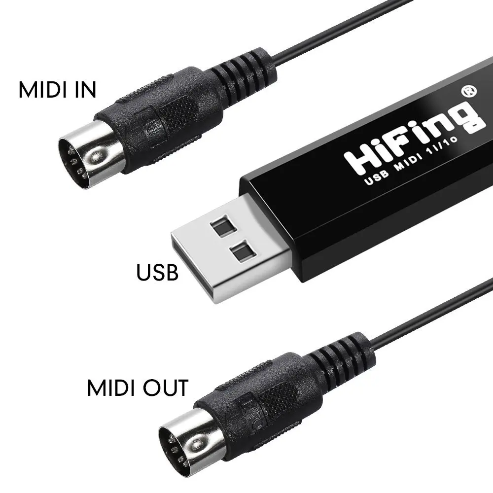 HiFing USB в выход MIDI интерфейс 5 Pin линия преобразователя к ПК Музыка адаптер клавиатуры миди кабель