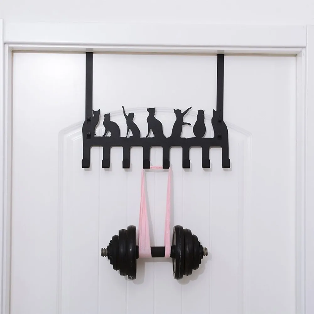 Metal Wall-mounted Train Shape Towel Clothes Hanging Rack Hooks