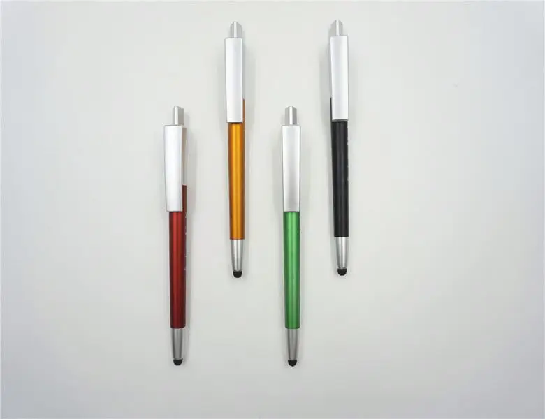 J346 Good Quality Custom led logo pen in pen body/special model touch screen led pen