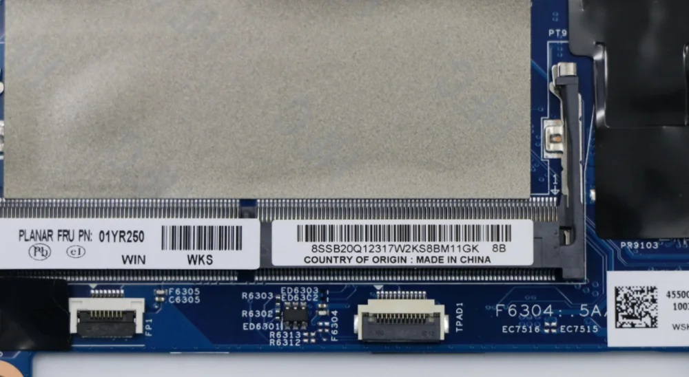 01YR250  Motherboard  For thinkpad T580  SYSTEM BOARDS WIN i5-8350U AMT TPM2 vP