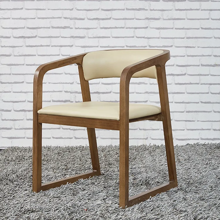 Japanese Style Cafe Restaurant Wood Dining Chair
