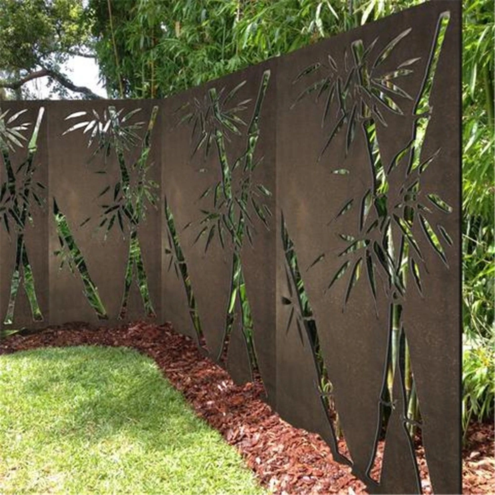 Rotterdam decorative perforated metal panels for outdoor fence design