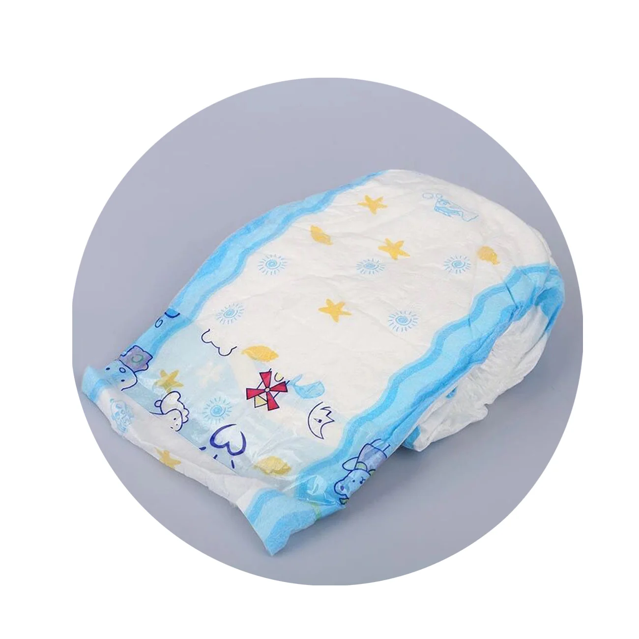 chinese factories low price diaper wholesale disposable organic biodegradable PE film inventory baby diapers