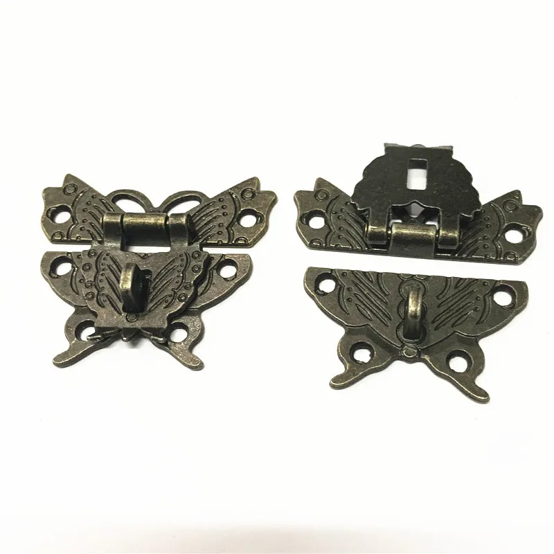 China Supply Antique Bronze Safe Retro Metal Lock For Wooden Packing Box