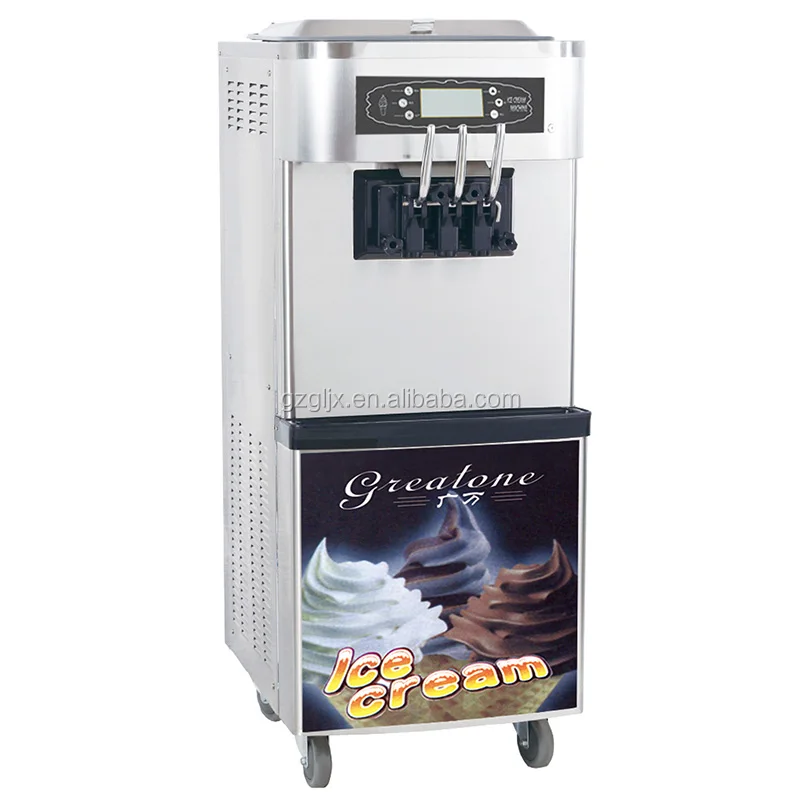 Заводские поставки полностью из нержавеющей стали машина для мороженого Горячие 3 вкуса мягкое мороженое машина для продажи F8118