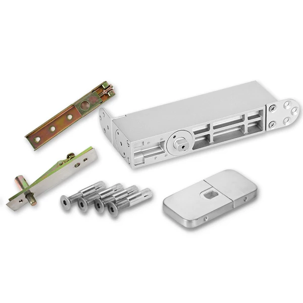 HPF-80 Aluminum Alloy Body Wooden Door Hardware Hydraulic Floor Spring Non-digging Patch Fitting