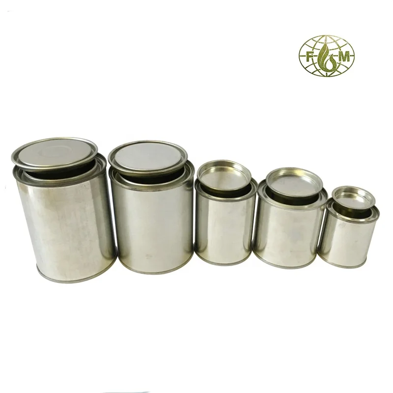 100ml-1gallon empty paint metal container with lids factory