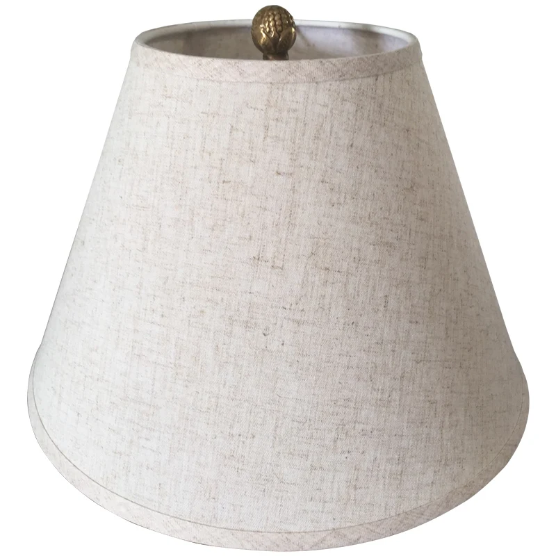 single light linen lampshade palace drop decoration lamp shade for desk lamp