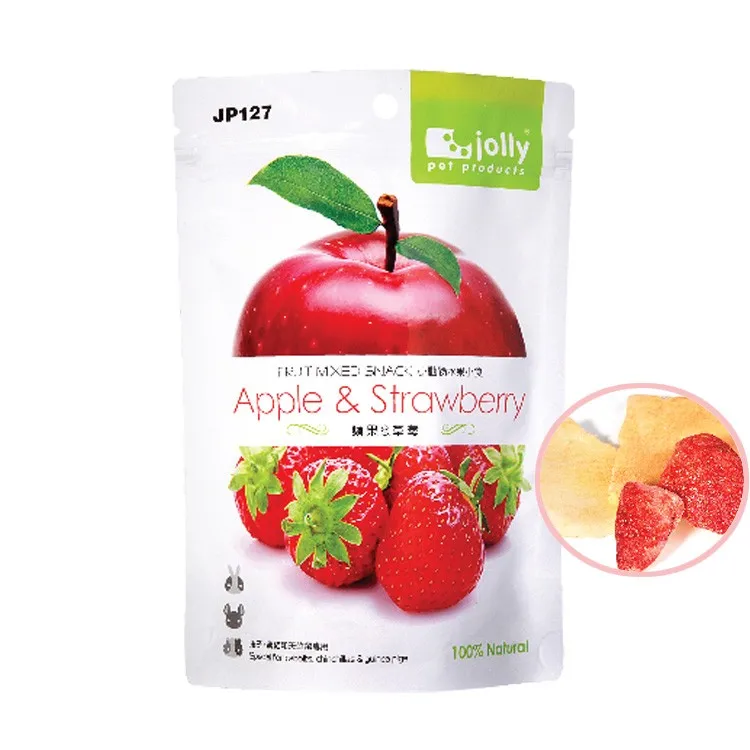 Small Pet Natural Feeding Treats Without Adding Natural Dried Apple&Strawberry Treats For Hamsters