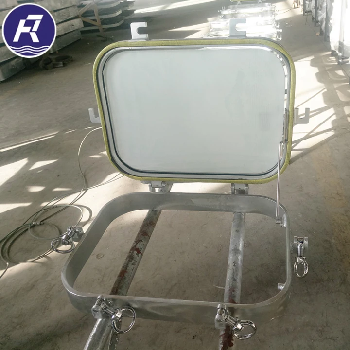 Aluminium frame porthole sliding window locks for boat with deck light