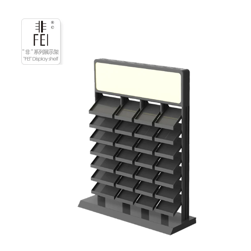 Die caste metal quartz / Stone Sample Display Stand